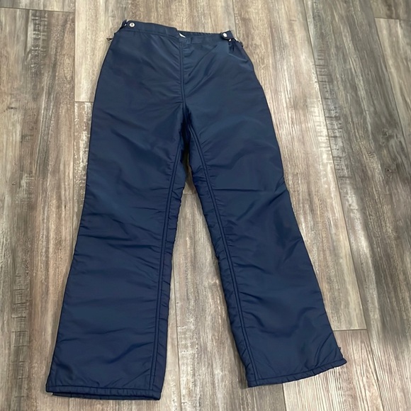 Vintage Navy Roffe Skiwear Ski Snow Pants - Picture 1 of 12